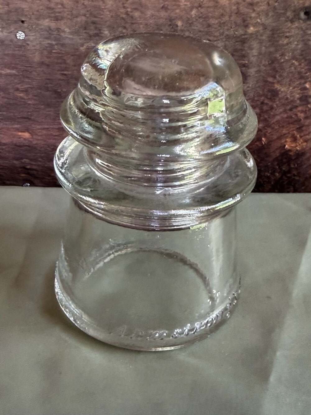 Vintage Armstrong's No. 2 Clear Glass Electrical Insulator - Picture 2 of 11